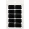 Wrapables Set of 40 Chalkboard Labels / Chalkboard Stickers, 2.25" x 1.25" Rectangle